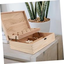 跨境木质精油双层收纳盒化妆品储物盒桌面摆放木质礼品盒