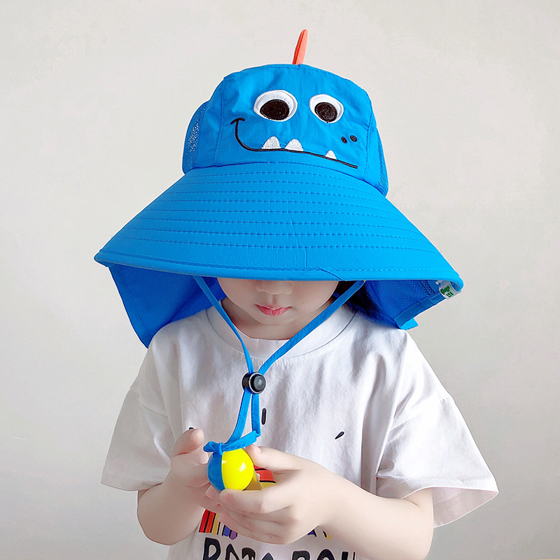 Sombrero de protección solar ajustable para niños sin sombrero de parasol superior niños y niñas bebé anti-ultravioleta plegable lavable a máquina