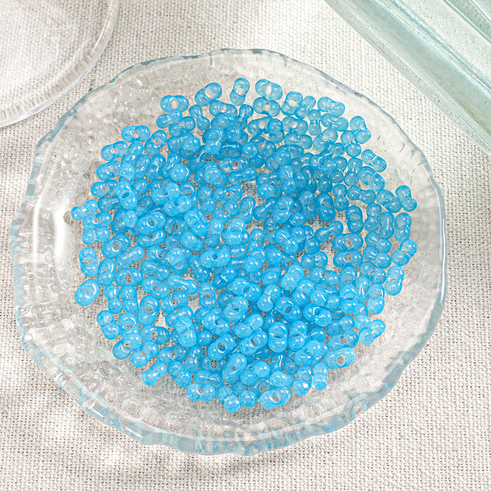 【400 piezas 2 botellas】Cuentas Xiaozi, cuentas sueltas, cuentas para pulseras, material para cuentas, cuentas espaciadoras de 3 mm, accesorios para cadena de teléfono DIY
