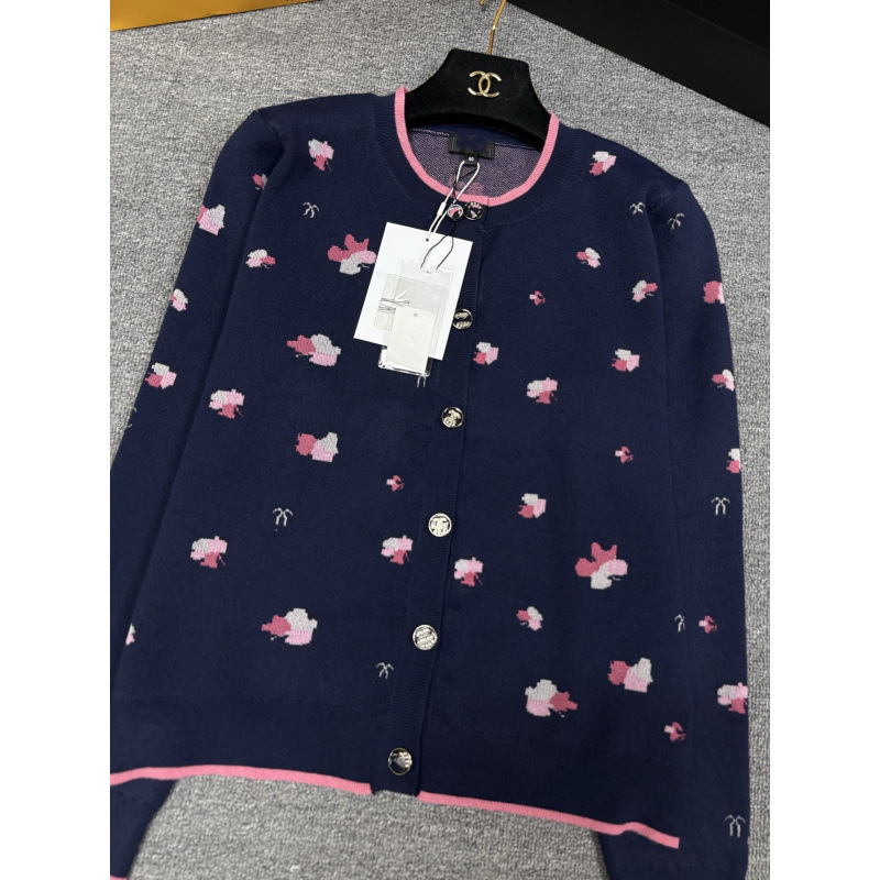 幸运草提花 单排扣 薄织羊毛开衫上衣 全品|undefined