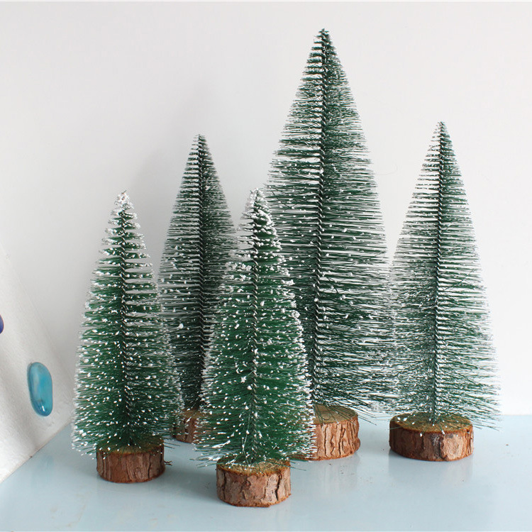 Mini Christmas tree cedar desktop small Christmas tree desktop window display Christmas gift Christmas decorations