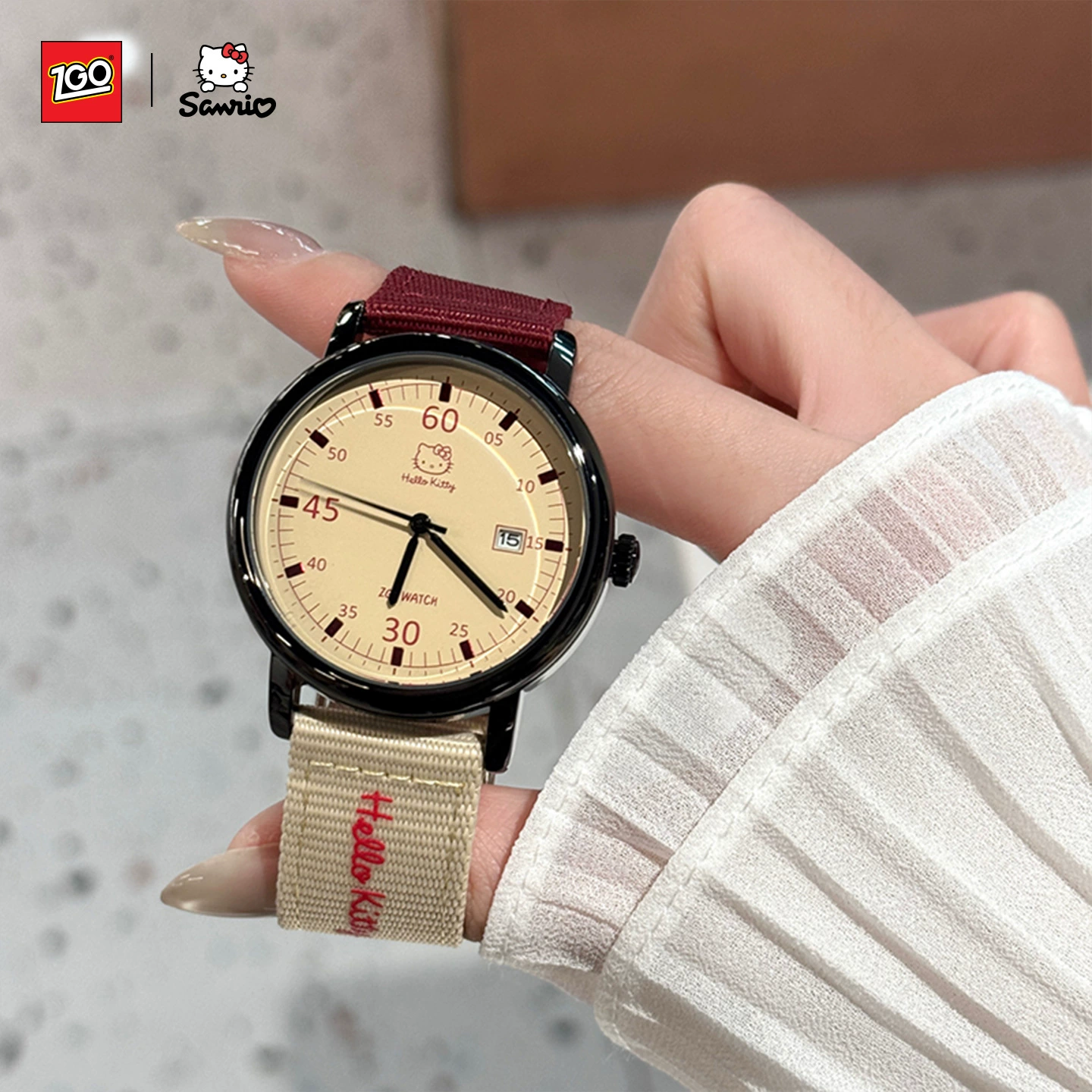 Hello Kitty, hello kitty, watch, retro dial, quartz watches