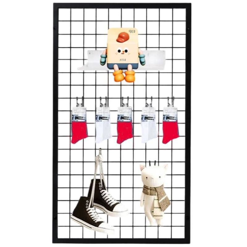 Oriental Tree Metal Grid Wall Panel Black Wire Grid Panel Gridwall Display Rack Heavy Duty Gridwall