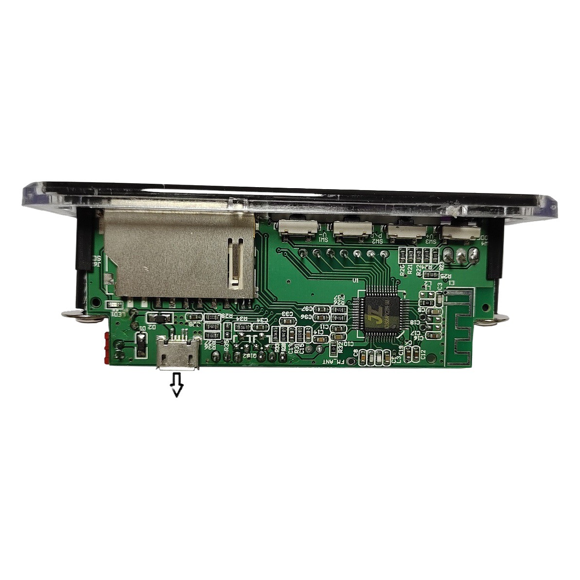 Tablero del decodificador de MP3 del coche Bluetooth tarjeta del módulo del tablero del PCBA Bluetooth pequeño tablero del sonido del altavoz mini tablero del decodificador del altavoz