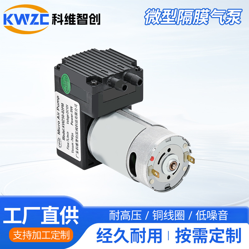 50-01PM微型直流真空泵24V电动真空泵抽打双用隔膜泵负压泵打气泵