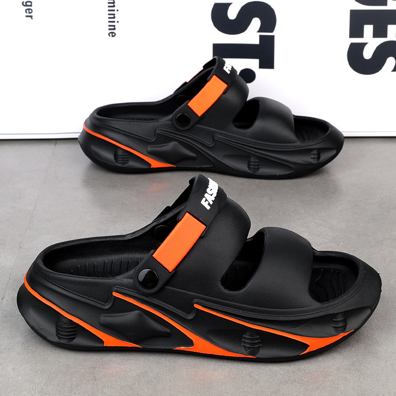 Pisar las zapatillas de mierda para hombres y mujeres tendencia de verano zapatillas deportivas de suela gruesa modelos de pareja sandalias antideslizantes al aire libre resistentes al desgaste