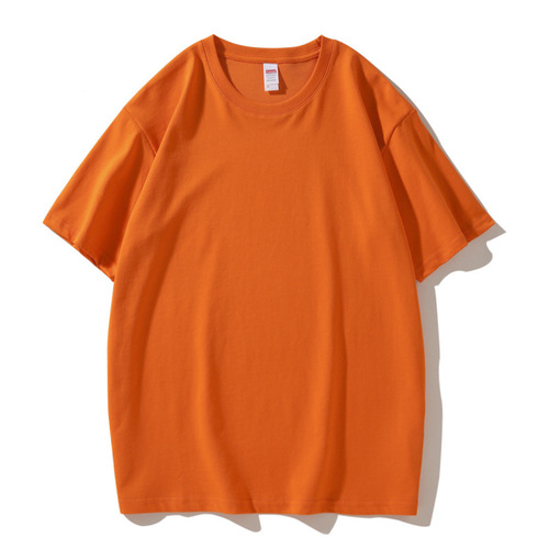 Custom logo workwear short sleeve t-shirts, pure cotton round neck cultural advertising shirts, printed blank t-shirts, wholesale