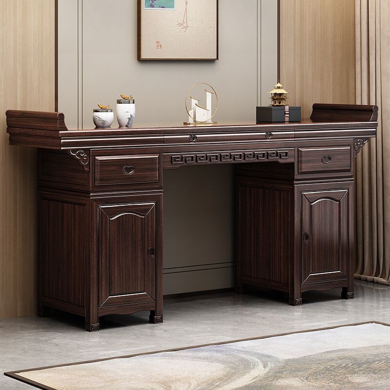 Chinese-Style Solid Red Sandalwood Altar Table, Eight Immortals Table, Offering Table, Household Table, Incense Table, Offering Table for Worshiping Buddha