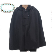 秋冬打坐披风女保暖披肩武当长褂道服马甲短褂斗篷居士服