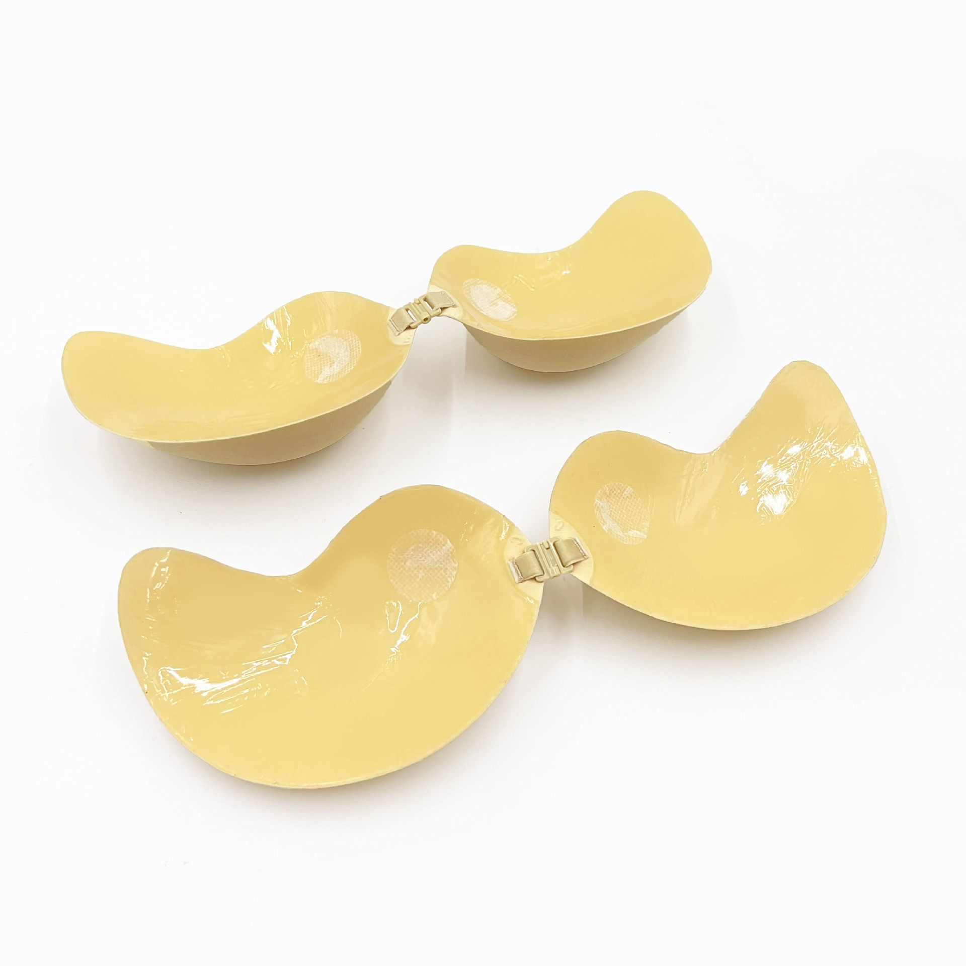 Hand-brushed glue mango cup breast patch, push-up invisible piece of cotton silicone wedding dress thickened underwear bar