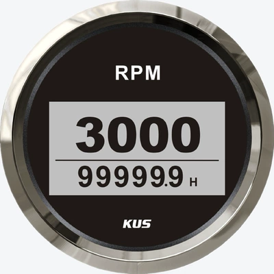 Kus orijinal 85mm rəqəmsal taxometr, 12V 24V benzin/dizel mühərriki, taymerli