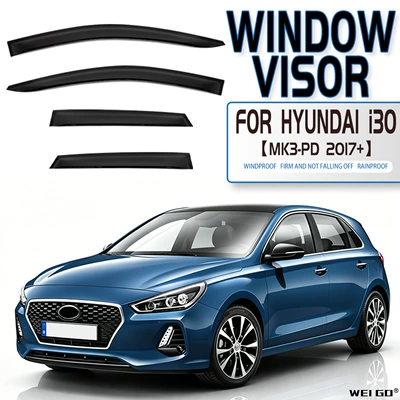 Rain shield — I30 Elantra Touring - standard-packing-without-logo-hyundai-i-15kg-van-mk3-pd-2017-2026-no-bright-strips-rain-shield