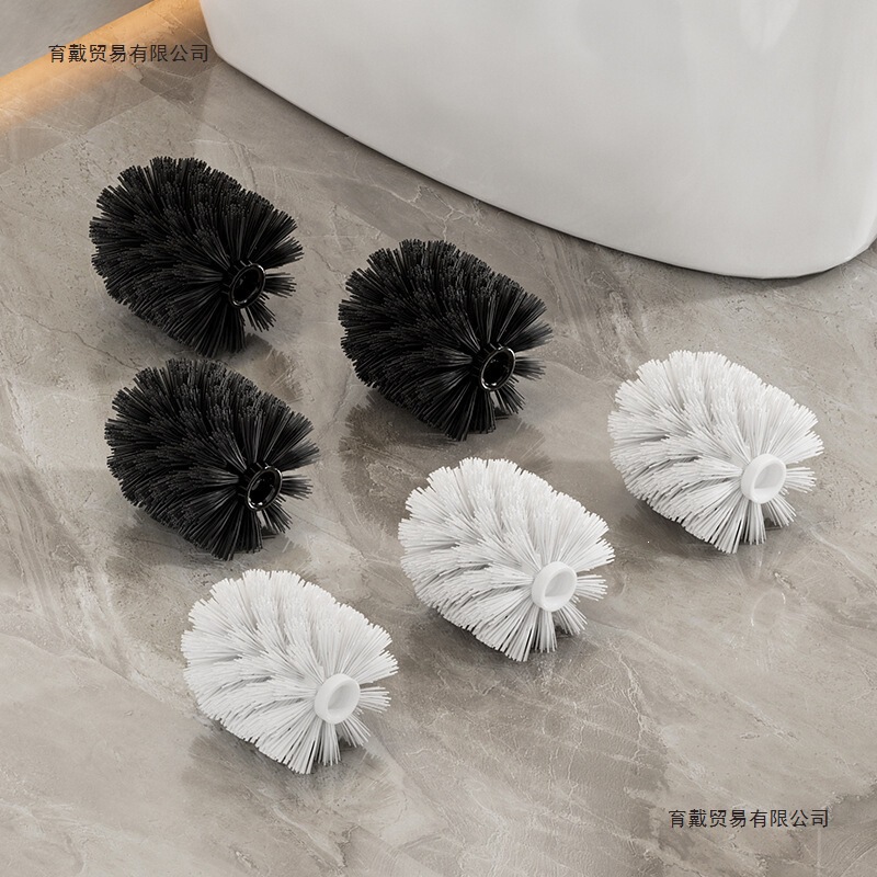 Toilet Brush Set with Space Aluminum Handle, Replaceable and Detachable Toilet Brush Stick for Bathroom Use