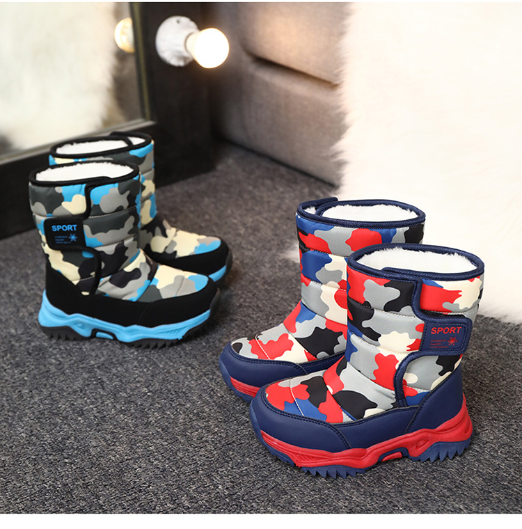 Unisex Sports Solid Color Round Toe Snow Boots display picture 2