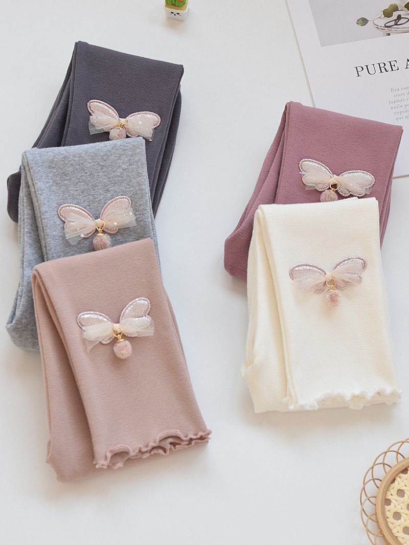 Polainas de las niñas de primavera y otoño Delgado desgaste exterior estilo occidental pantalones de los niños de primavera nuevos bebés de algodón pantalones largos