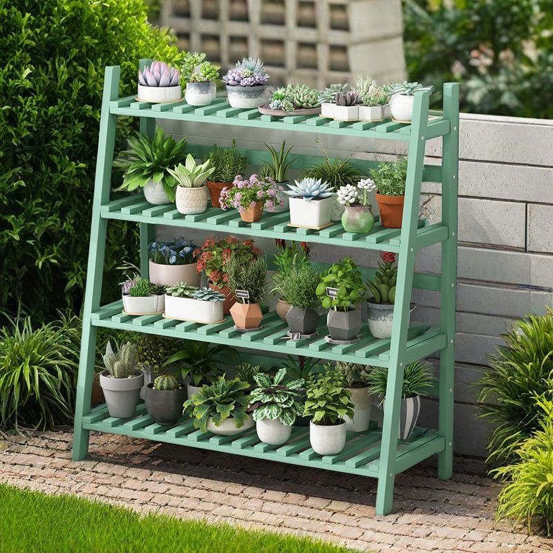 花架置物架阳台多层室内家用客厅落地式楠竹多肉花盆托架子网红厂