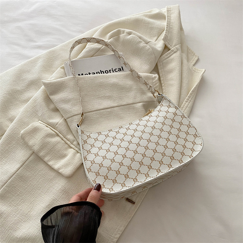 Bolsos de brazo de alto nivel para mujeres 2024 nueva moda multifuncional bolsos retro bolsos de hombro de oficina de viaje