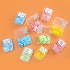Hand washing tablets disposable soap tablets outdoor travel portable hand washing petal soap carton soap tablets