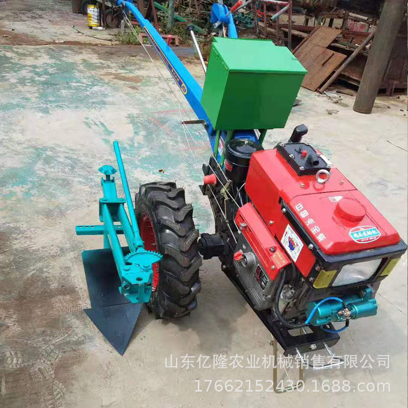 山地硬土地耕地机 农用手扶打田机 15马力手扶趟地机型号