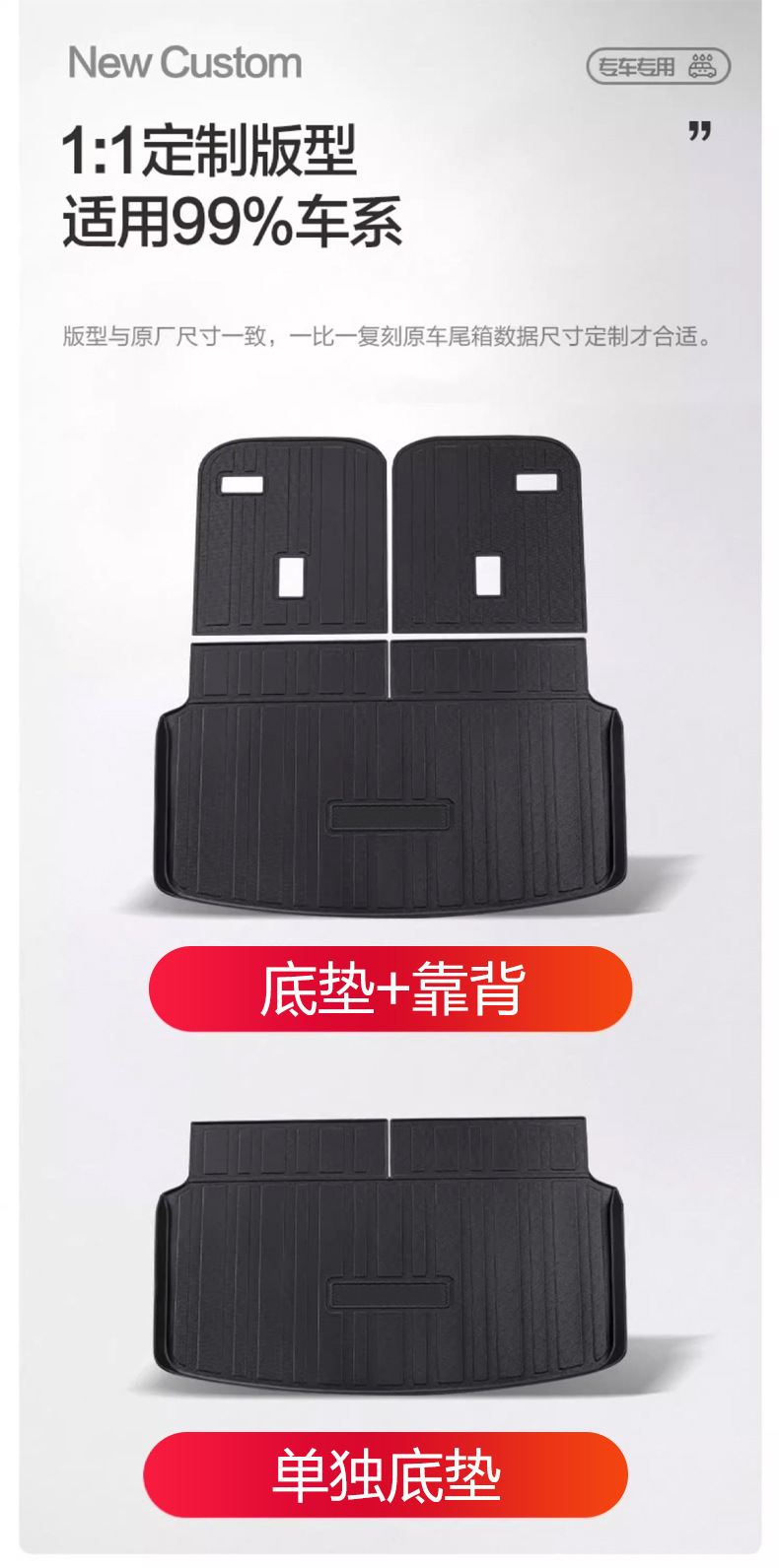 Suitable for Ideal L8 Trunk Mat Modification Accessories, In-Car Supplies, 26 Types of Car Decoration Special Tpe Trunk Mats
