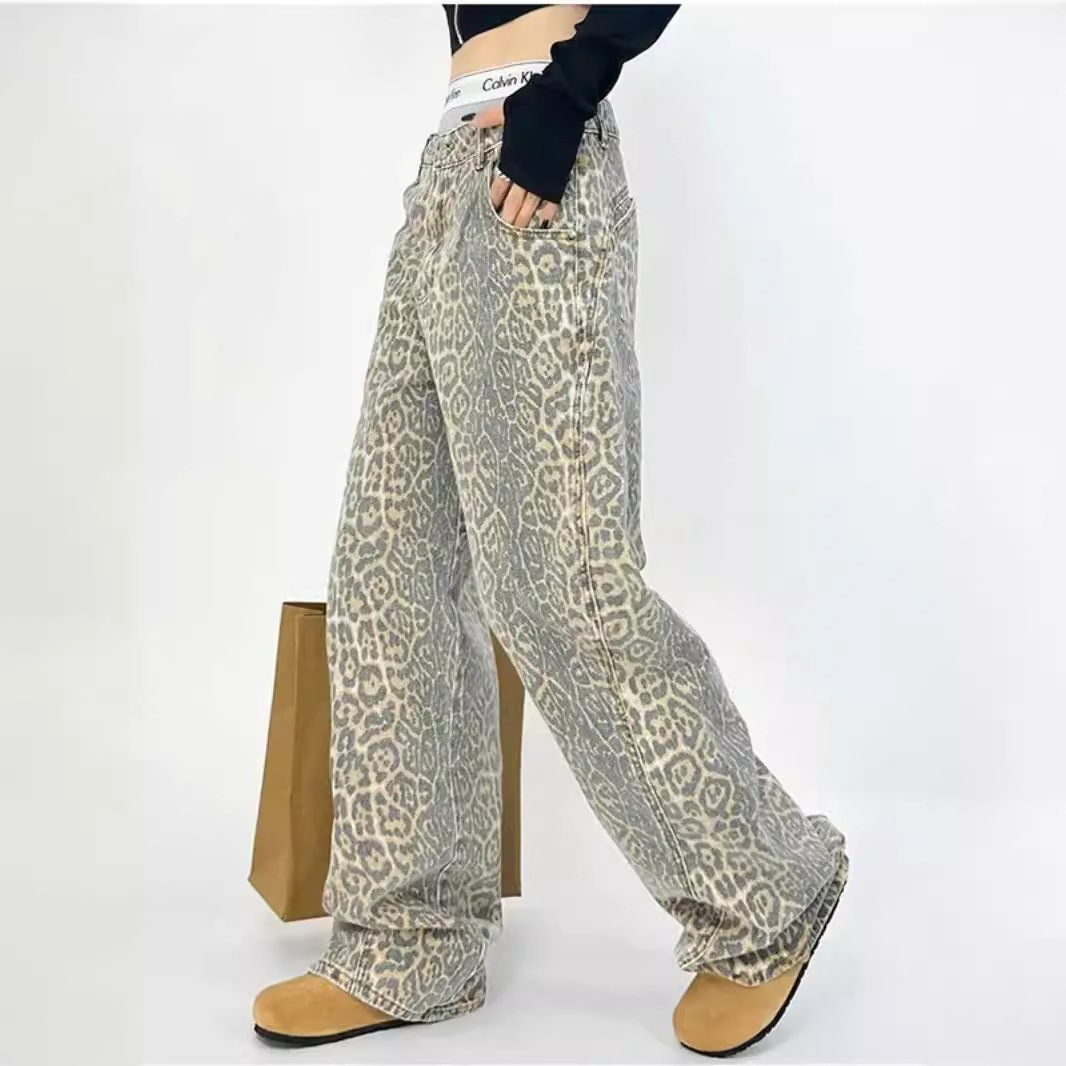 Spring summer retro jeans for men and women