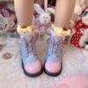 Demi-season cute cartoon coral velvet keep warm knee socks for pregnant, mid-length