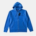 Zipper sweatshirt-blue-black label