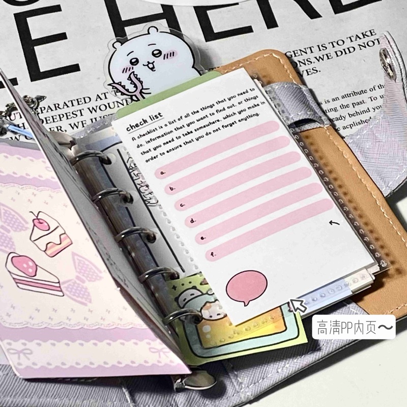 1原创insM5皮质手账本高颜值可拆卸活页本学生随身笔记记事本|undefined