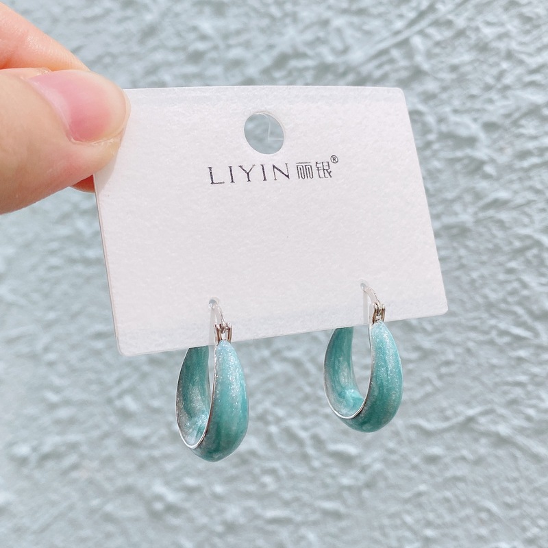 Liyin/Libeliying カラフルなオイルドリップシリーズ ニッチデザイン 高級感 おしゃれな雰囲気 イヤリング イヤリング|undefined