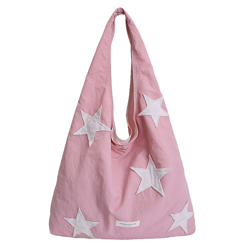 Bolsas coreanas de nicho nuevo chaleco de estrellas de nylon simple bolsas de compras bolsas de gran capacidad bolsas portátiles de mujer