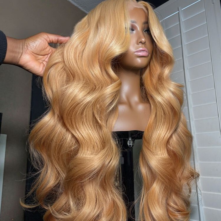 Honey Blonde Lace Front Wig Synthetic Futura HD Lace Wig