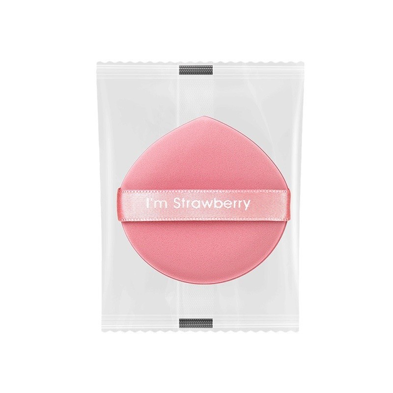 Almohadilla de aire Puff de belleza Puff de huevo seco y húmedo, pastel de yema de huevo disponible de doble cara, pastel de piña, soplo de maquillaje seco y húmedo