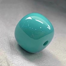 高瓷蓝绿松石老型珠单珠颗对珠散珠桶珠配珠diy星月菩提配饰批发