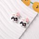 Cute cartoon kitty kt cat diy cream glue homemade mobile phone case shoe buckle hairpin resin accessories
