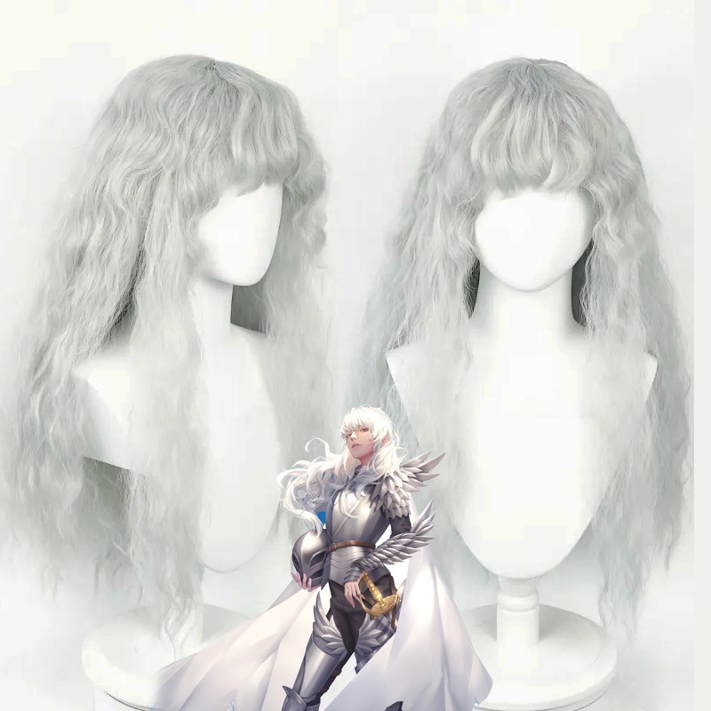 [Xicheng] Grifis Sword Style Legend Cos Wig Silver Corn Roll Style Wig