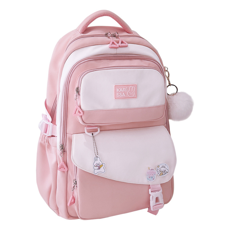 2024 nuevo lindo casual niños Escuela Primaria mochila 3-6 grado reducción de carga Oxford tela mochila para las mujeres de secundaria