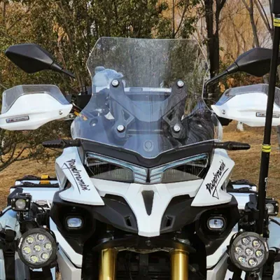 Suitable for Wuji Dsx525 Special Heightened Front Windshield Modified Windshield Thickeneded Motorcycle Original Model Transparent (Motorcycle front windshield) - wuji-dsx525-plexiglass-windshield-height-42-thickness-40-transparent