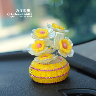 Perfplant seat, Flowers for Girls, Cute Car - yellow-lucky-large