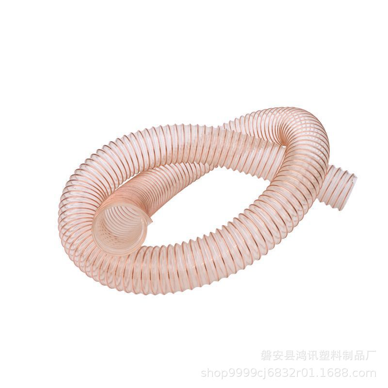 透明PVC钢丝软管吸尘通风管设备除尘管通风排气塑料管排烟管风机