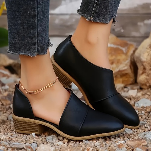 Women's Brown Elegant Pointed Toe Ankle Boots