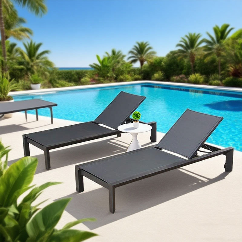 Silla de piscina al aire libre a prueba de agua al aire libre protección solar hotel villa patio jardín al aire libre silla de playa