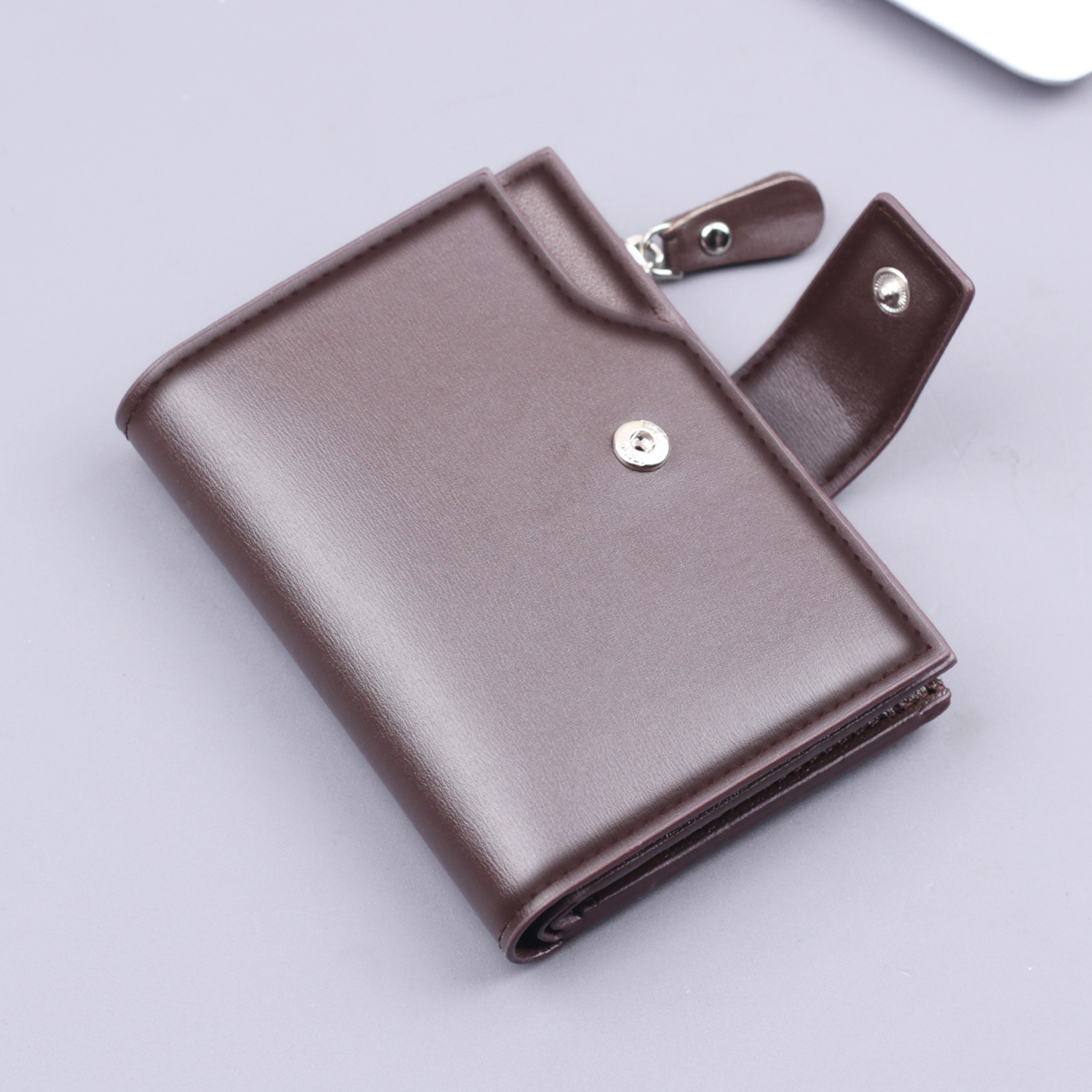 Cartera vertical, tarjetero para hombre, billetera corta todo en uno, billetera triple para hombre, posición de tarjeta múltiple, wallet para hombre