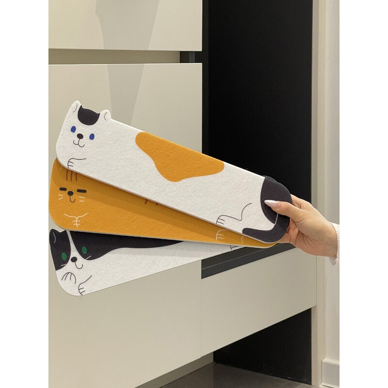 Jewelry Hanging Felt Board Wall Sticker Punch-Free Velcro Storage Artifact Entrance Key Bracelet Display Shelf New Style