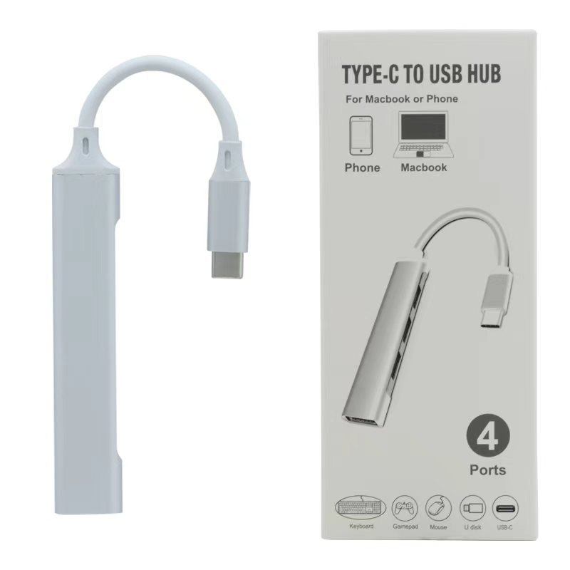 Type-c a drag four USB★★[silver] boxed
