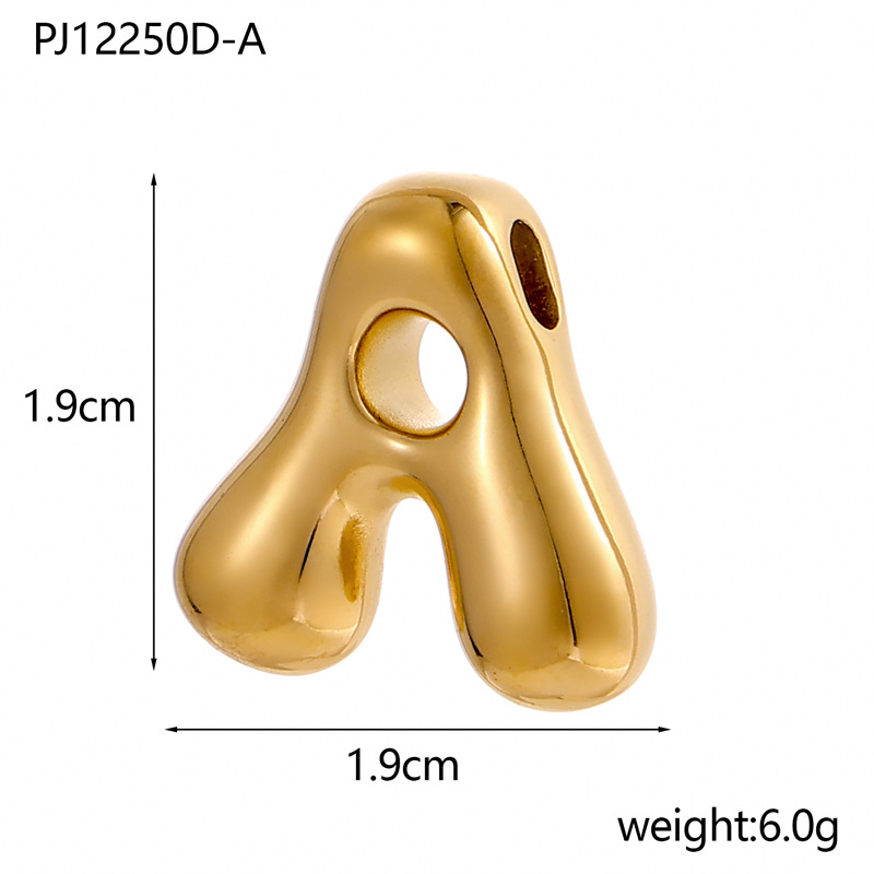 6g Weight Pendant Jewelry Making Type DIY Ornament Accessories Classification 1 Piece Quantity 304 Stainless Steel Material Letter Pattern All Seasons Season Plating Design Classic Style Style 1 Piece 304 Stainless Steel Letter Pendant DIY Ornament Accessories 2