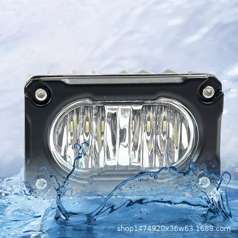 Cross-Border Square 3inch Led Car Work Light Motorcycle Spotlight Modified Searchlight Car Light Front Electric Vehicle Light
