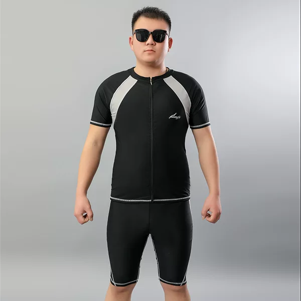 Swimming Suit Men's Training Swimming Suit Adult Split Large Size Swimming Trunks Five-point Sun Protection Suit Beach Men's Swimming Suit