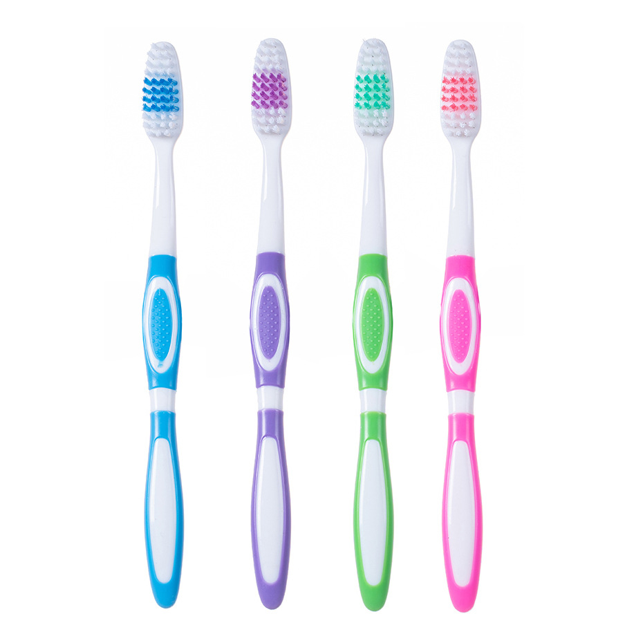Cepillo de Dientes de Cerdas Duras 12 piezas de Limpieza Profunda para Adultos
