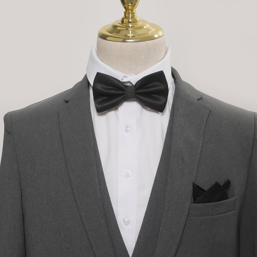 Men's bow tie square scarf, fashionable gentleman two-piece business casual wedding gift box set, formal suit accessories
