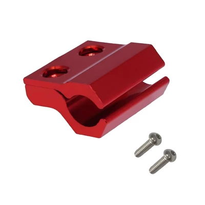Off-road motorcycle modified CNC accessories CRF/CR125/250/450R aluminum alloy wire clamp pipe fixing clamp (Motorcycle Safety Supplies) - red-crf-front-clamp